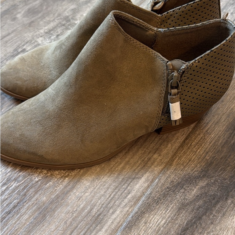 Old Navy Olive Ankle Booties